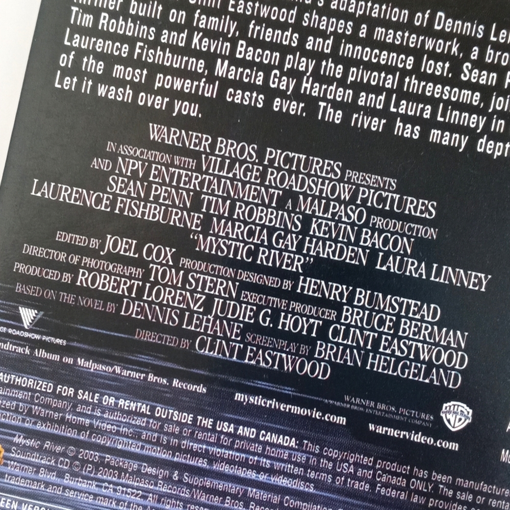 Mystic River 3 Disc DVD Deluxe Edition Soundtrack Sean Penn Clint Eastwood 2003 - Picture 10 of 15